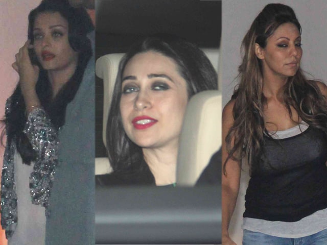 Aishwarya Rai, Karisma Kapoor, Gauri Khan Party at Karan Johar's