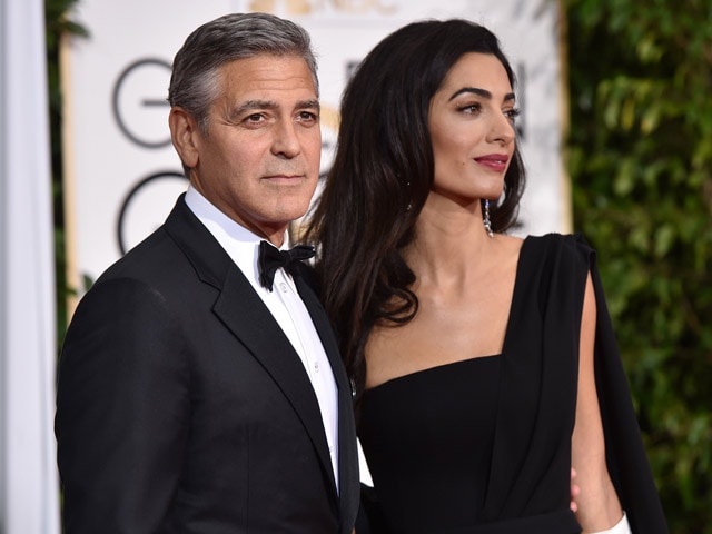 Golden Globes 2015: Amal Alamuddin Makes Red Carpet Debut as Mrs Clooney