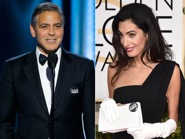 Golden Globes 2015: "We Will Not Walk in Fear, Je Suis Charlie," Said George Clooney