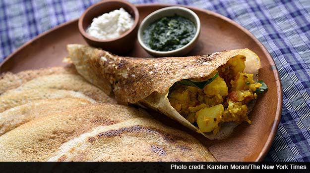 India, Crisped on a Griddle: Classic Masala Dosa