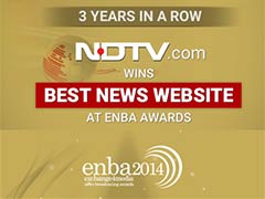 NDTV.com Wins ENBA Award for Best English Website Third Year in a Row