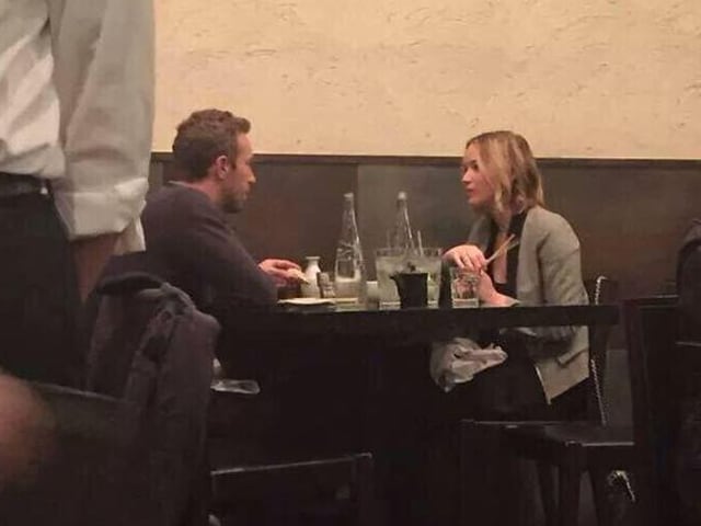 Jennifer Lawrence, Chris Martin Spotted on Dinner Date