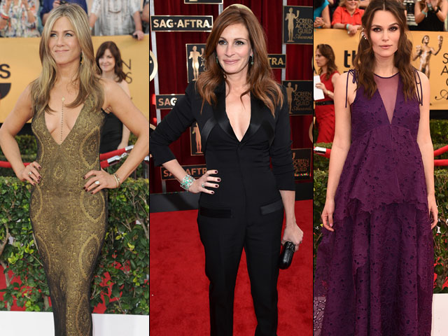 SAG Awards Red Carpet: Jennifer Aniston, Keira Knightley, Julia Roberts Steal the Show