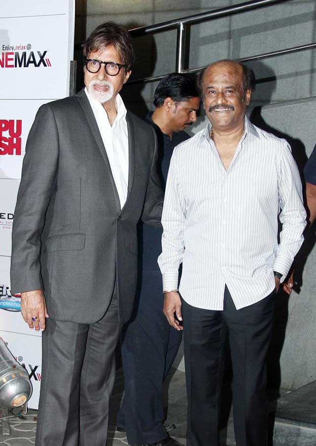 5 Epic Photos of Rajinikanth, Amitabh Bachchan Catching Up - NDTV Movies