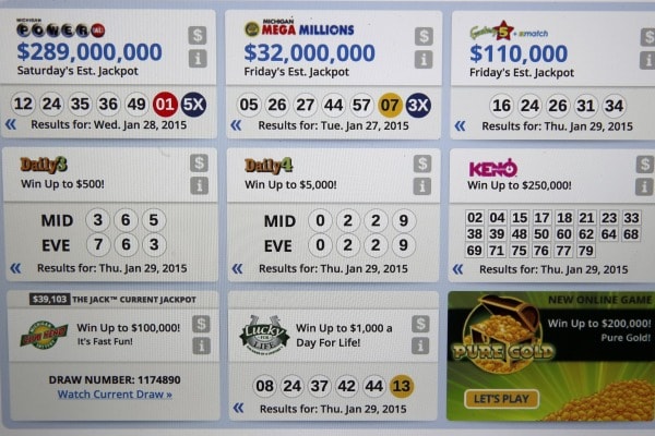 4 digit michigan lottery numbers