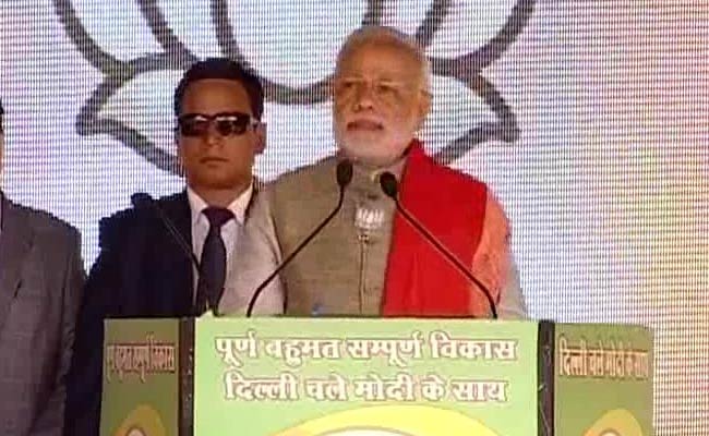 PM Modi Addresses Election Rally in Delhi's Vishwas Nagar: Highlights