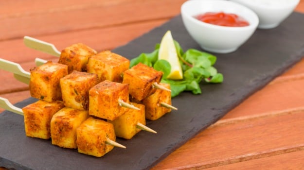 Microwave Paneer tikka