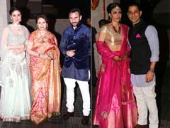 Karisma, Malaika at Kareena-Saif's Nawabi <i>Daawat</i> For Soha