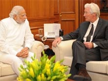 Richard Gere Meets Prime Minister Narendra Modi