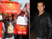 Pro-Tamil Groups Protest Outside Salman Khan's House