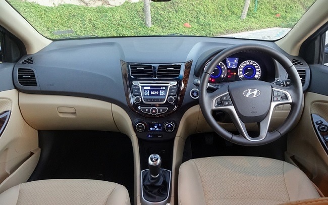 2015 Hyundai Verna interior