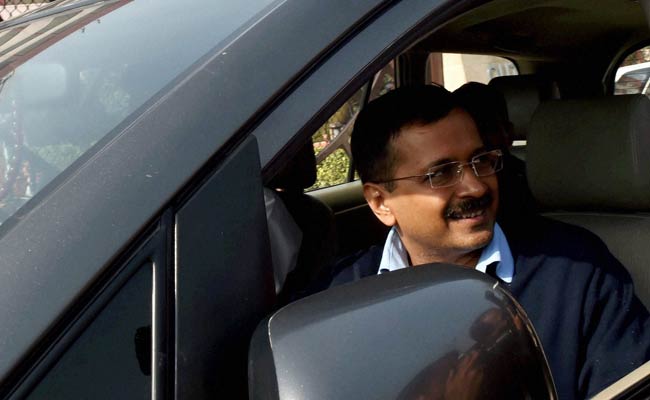 Delhi Chief Minister Arvind Kejriwal Visits Police Headquarters