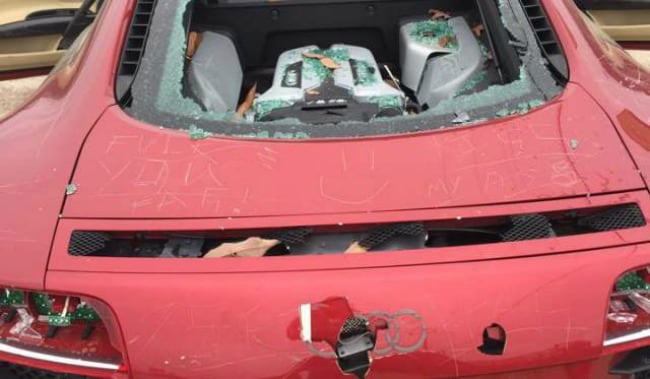 These Photos of a Destroyed Audi R8 Have Broken the Internet