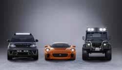 Jaguar C-X75, Range Rover Sport SVR and Land Rover Defender Big Foot to Star in 007 Movie Spectre