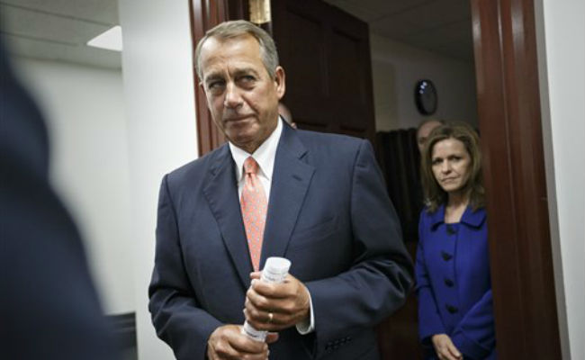 John Boehner Says Will Avoid US Government Shutdown; Slams 'False Prophets'