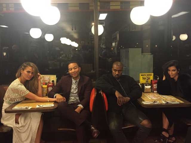 Kim and Kanye Double Date With Mr and Mrs John Legend