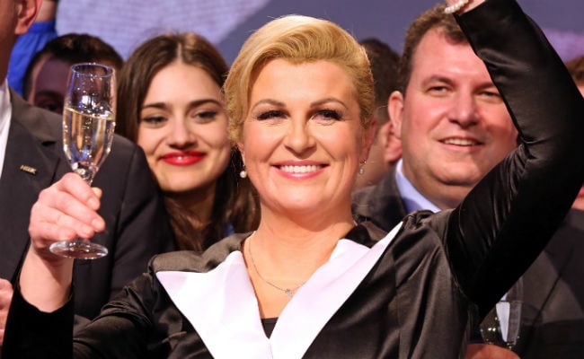 Croatia's First Woman President Kolinda Grabar-Kitarovic Sworn in