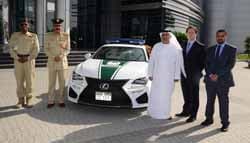 Dubai Police Force Adds the Lexus RCF Supercar to Its Cop Car Collection
