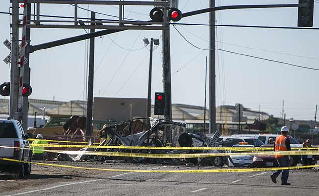 51 Hurt as Train in Southern California Collides with Truck