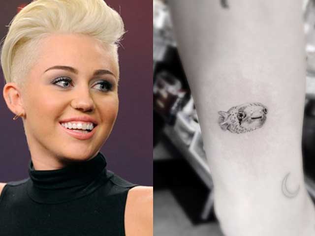 Miley Cyrus Pays Tribute to Dead Pet Fish with Tattoo
