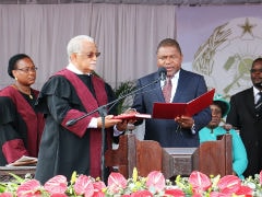 Mozambique's President Filipe Nyusi Meets Opposition Leader Afonso Dhlakama