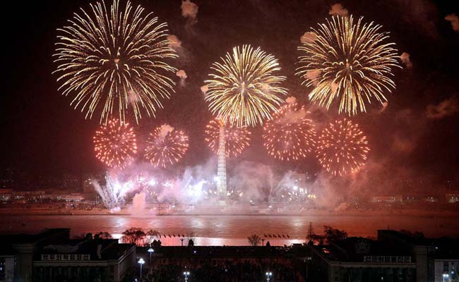 Fireworks and Promotions Mark Late North Korea Leader's Birthday