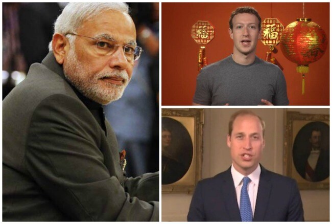 What PM Modi, Mark Zuckerberg and Prince William Have in Common
