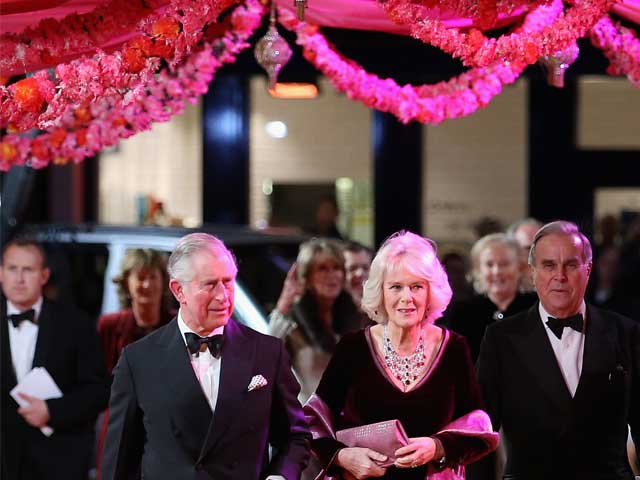 Prince Charles, Camilla Among Marigolds at Bollywood-Style Premiere