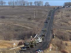 Pro-Russian Rebels Demonstrate Arms Pull-Back in Ukraine