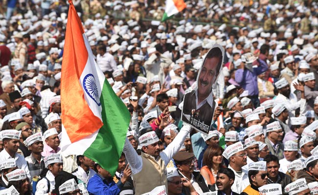 Also Cheering 'AAP Ka CM': Touch Baba, AK-67 Placs, Little Kejriwals