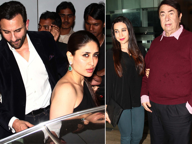 Kareena, Karisma and Saif Celebrate Randhir Kapoor's Birthday