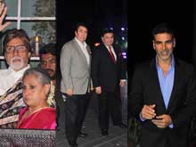 At the Thackeray Reception: Bachchans, Kapoors and Other Bollywood Stars
