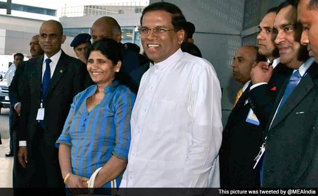 Sri Lankan President Maithripala Sirisena Arrives in India on a 4-Day Visit