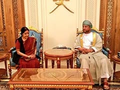 External Affairs Minister Sushma Swaraj Arrives in Oman For Talks