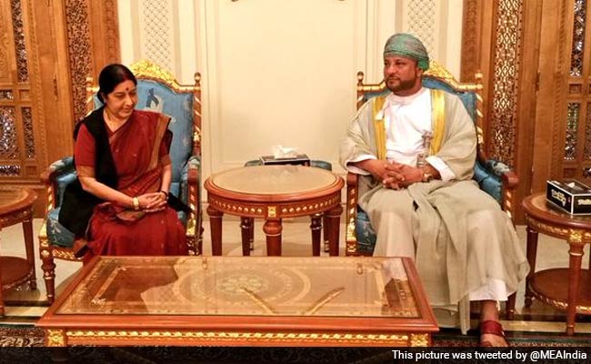 External Affairs Minister Sushma Swaraj Arrives in Oman For Talks