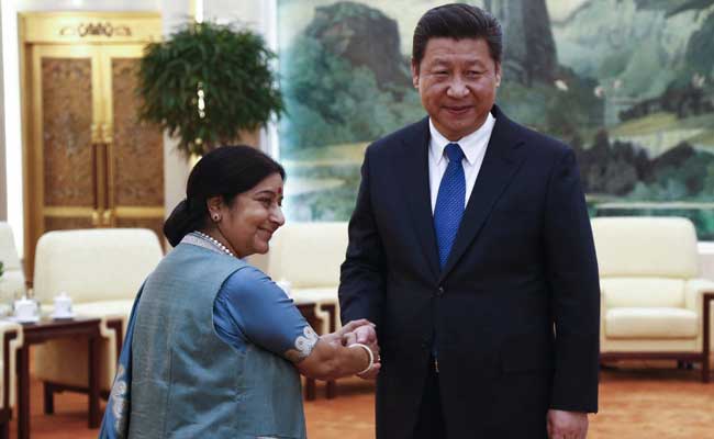 External Affairs Minister Sushma Swaraj Meets Chinese President Xi Jinping