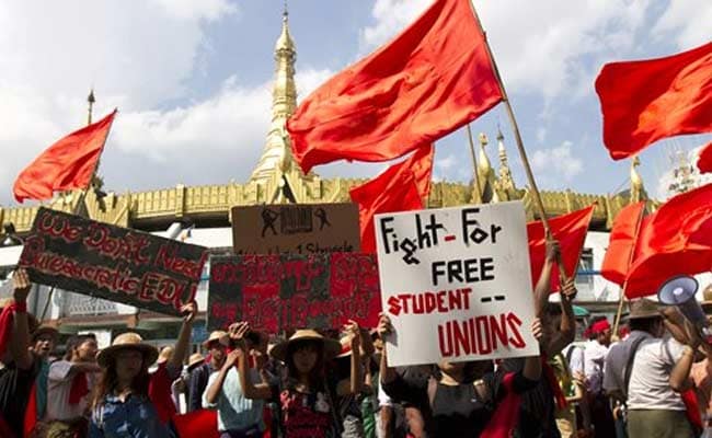 Myanmar Claims Student Rallies Manipulated to 'Create Unrest'