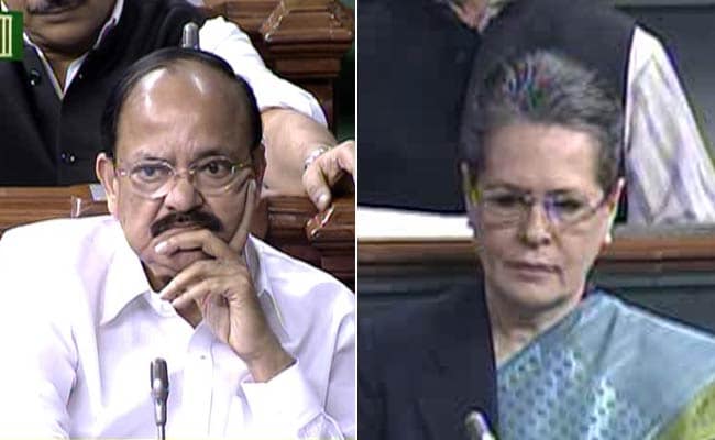 For Rahul Jibe, Sonia Gandhi Wants Apology From Minister Venkaiah Naidu
