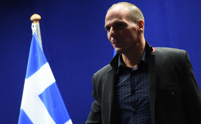 Wife Shields Greek Finance Minister from Anarchist Attack at Restaurant