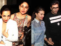 Kareena, Jacqueline, Malaika at Zoya's Party. Karan Johar is Lone Male Kareena, Jacqueline, Malaika at Zoya's Party. Karan Johar is Lone Male