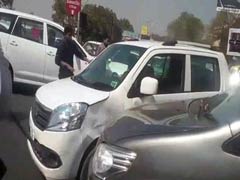 Road Rage Caught on Camera: Woman Abused, Her Car Rammed Repeatedly with Innova