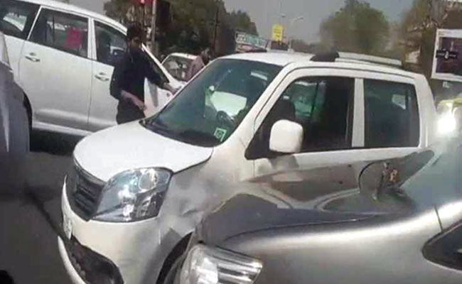 Road Rage Caught on Camera: Woman Abused, Her Car Rammed Repeatedly with Innova