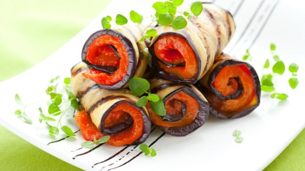 Grilled Aubergine Parcels