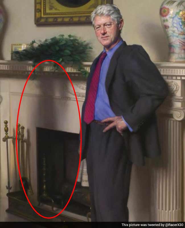 Artist Claims Clinton Portrait Hides Monica Lewinsky Reference