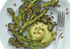 Thomasina Miers' Recipes For Avocado-Dressed Broccoli & Pork Chops Thomasina Miers' Recipes For Avocado-Dressed Broccoli & Pork Chops