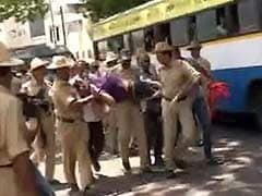 Protests Turn Violent in Karnataka Over IAS Officer's Death; Rajnath Says Open to CBI Probe