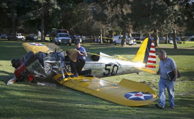 Actor Harrison Ford Injured in Small-Plane Crash in Los Angeles: Reports