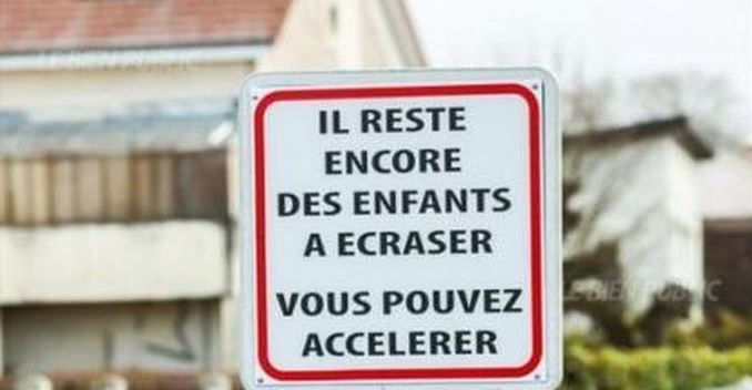 French Authorities Employ Strange Traffic Sign to Curb Speeding