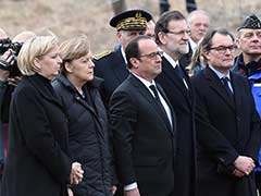 Hollande, Merkel, Rajoy Arrive Near French Alps Crash Site