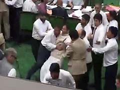 Brawl in Jammu and Kashmir Assembly, Students Watch From Visitors' Gallery